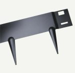 bordure flexible noire acier thermolaqué