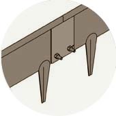 recouvrement-bordure recouvrement de deux bordures